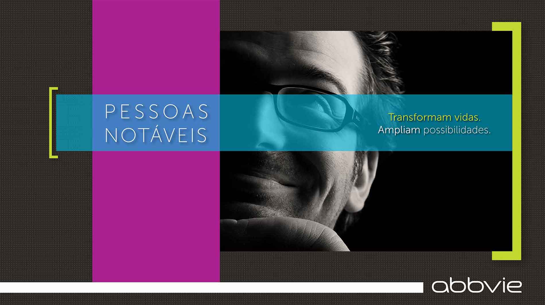 Criação para evento Abbive para pessoas notáveis. Palestra e startup de pessoas que se descacaram