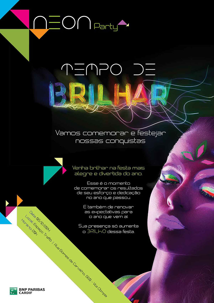Convite para evento corporativo digital.